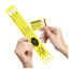 Bag Identification Tags with Transfer Tape - Yellow