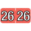 14400 Colwell® compatible Year tab labels