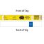 Bag Identification Tags with Transfer Tape - Yellow