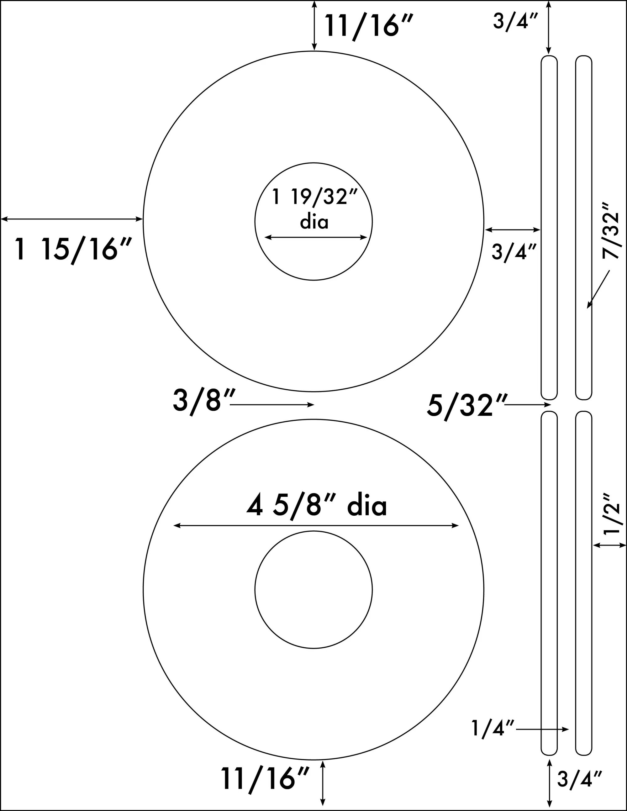 Up to 4 5/8 Diameter - AMS Printing
